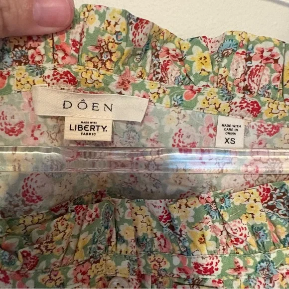 Doen Farley blouse in liberty chrysanthemum sky floral print - Picture 7 of 9